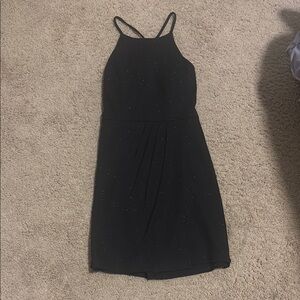 Xtraordinary Black Halter Mini Dress